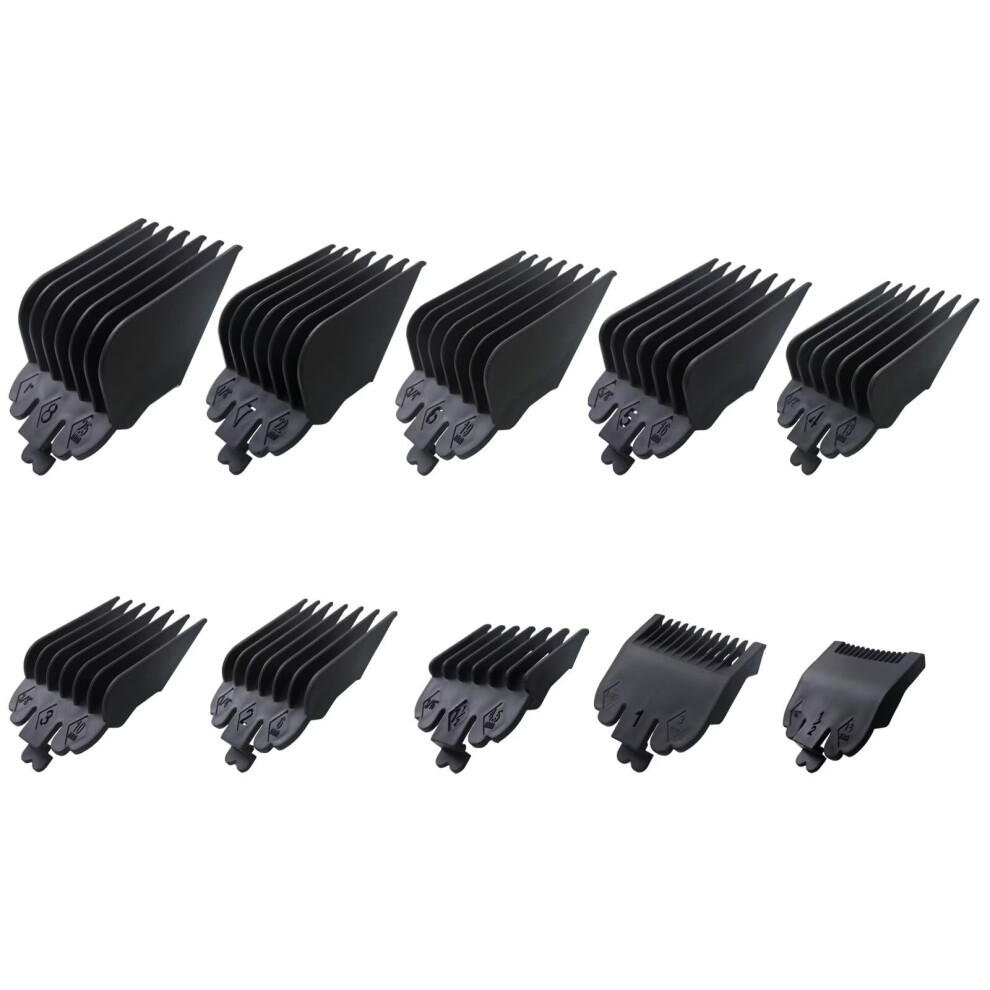 Clipper Guards Set 10Pack for Wahl, Hair Clipper Guide Combs 1/16 to 1 Inch, Secure SnapOn Fit