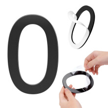 8.5 Inch Black Acrylic House Numbers Self Adhesive Easy Install Modern Address Sign for Home Office