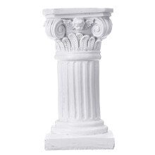 Greek Column Decor Mini Roman Pillar with Angel Carving for Wedding Table and Home Ornament