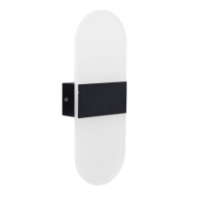 Luz de pared LED 6W acrílico 10.2x27.2x4cm negro