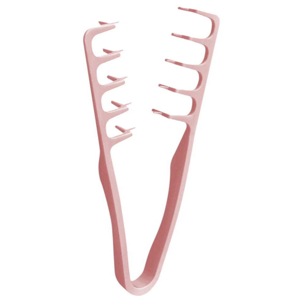 Unisex Pink/Grey Volumizing Hair Comb With Widetooth Design For Instant Root Lift And Texturizing Bangs