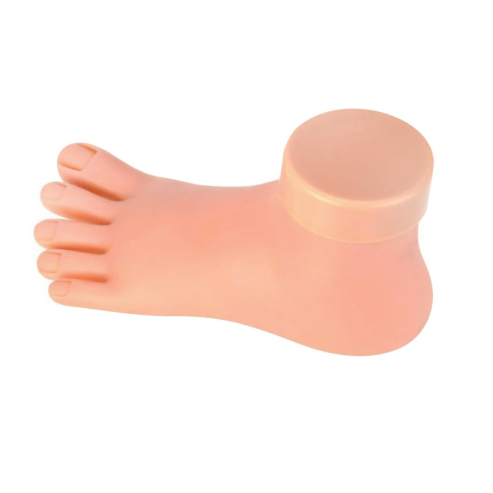 Realistic Nail Art Practice Foot Model for Beginners Pedicure Training Mannequin with Lifelike Texture