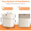 2.5 Gallon Kitchen Compost Bin with OdorBlocking Lid, Hanging Countertop Food Waste Container 2