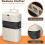 2.5 Gallon Kitchen Compost Bin with OdorBlocking Lid, Hanging Countertop Food Waste Container 4