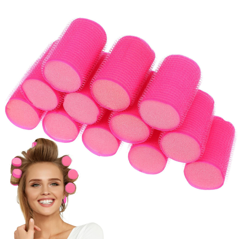 Hair Rollers 12pcs Heatless Soft Sponge Curling Rollers Flexible SelfGrip for Long Hair Styling