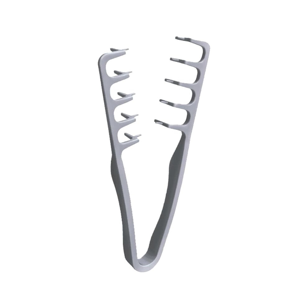 Unisex Silver Wide Tooth Volumizing Hair Comb For Root Lift, Soft Curls And Bangs Styling