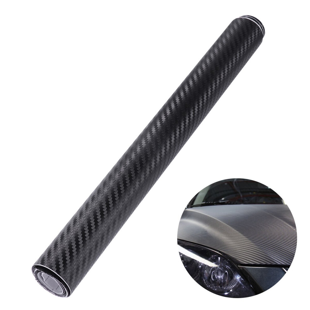 Carbon Fiber Vinyl Wrap Roll Selfadhesive Waterproof Film For Car Motorcycle Laptop Furniture Black 9113335631250