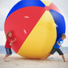 Giant Beach Ball 80cm Large Inflatable PVC for Pool Games Outdoor Party and Beach Fun