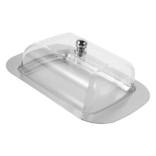 Stainless Steel Butter Dish with Lid, MultiUse Storage for Kitchen, Keeps Food Fresh