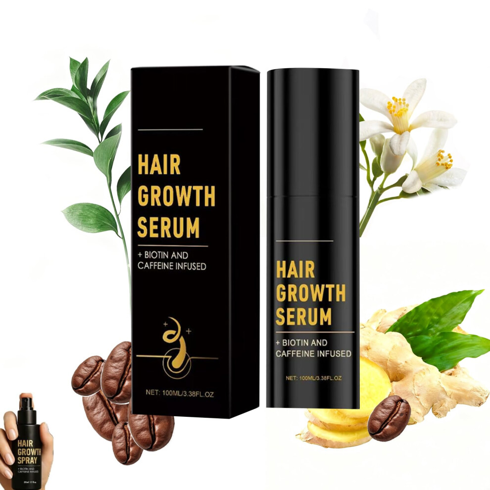 Hair Growth Spray for Thinning Hair with Natural Ingredients, Deep Hydration, 1Pack