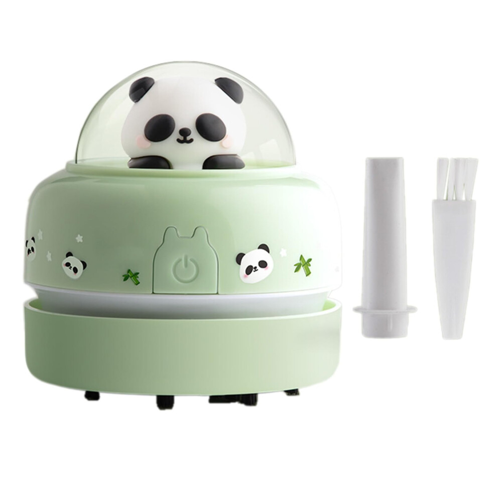 Mini Desk Vacuum Cleaner With Strong Suction For Keyboard, Table Crumbs And Dust Green 9070919699443