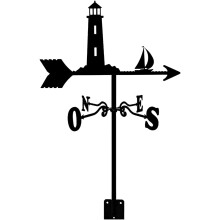 Stainless Steel Weather Vane Wind Direction Indicator for Outdoor Roof Garden Barn Decoration