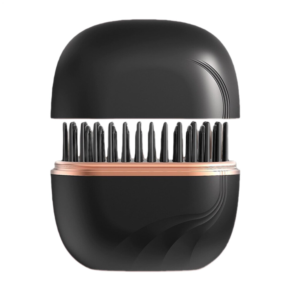 Hair Straightening Brush with 30s Rapid Heatup, 3Level Temp Control and AntiScald Design for Travel