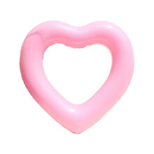Heart Shaped Inflatable Pool Float 90cm Thickened PVC Adult Swimming Ring with Novel Design and Comfort