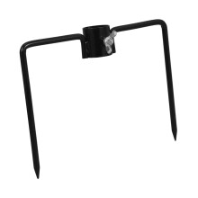 Outdoor Umbrella Ground Spike Wrought Iron Stand Heavy Duty Garden Holder for Patio or Fishing
