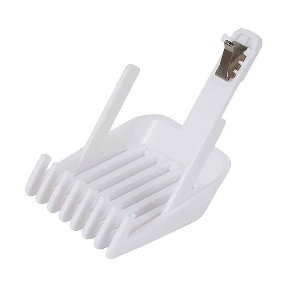 White Adjustable Hair Clipper Guard With Snapon Comb For Enchen Boost And Sharp 3S,