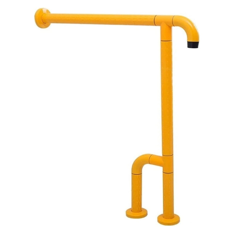 Grab Bars for Bathroom Floor Mounted TShaped Safety Toilet Rail with Legs for Elderly Support