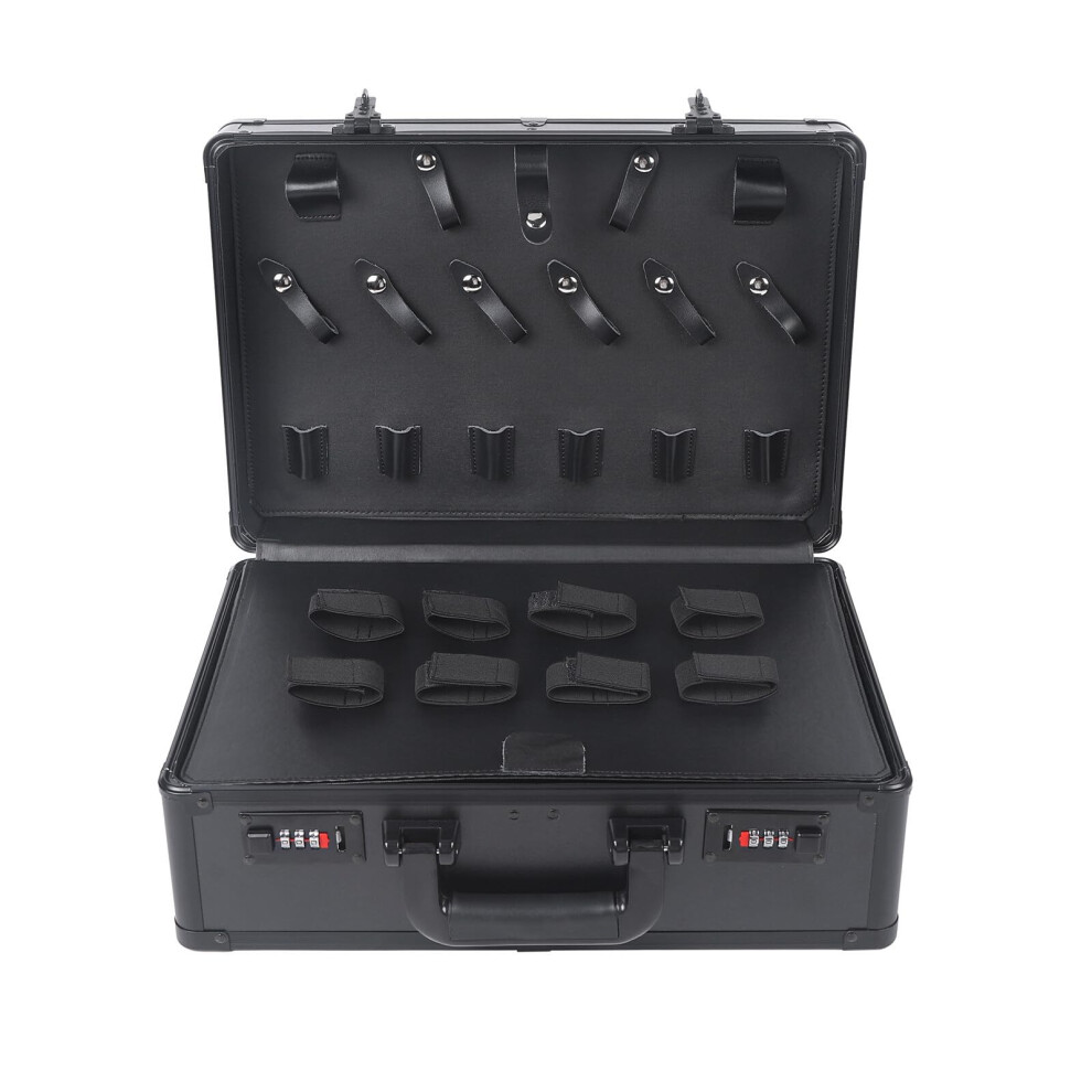 Barber Tool Case With Lock, Compact Hairdresser Organizer For Travel Clippers And Scissors 9113335484627