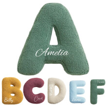 Custom Name Pillow with Hypoallergenic Plush, Letter Cushion for Kids Room and Nursery