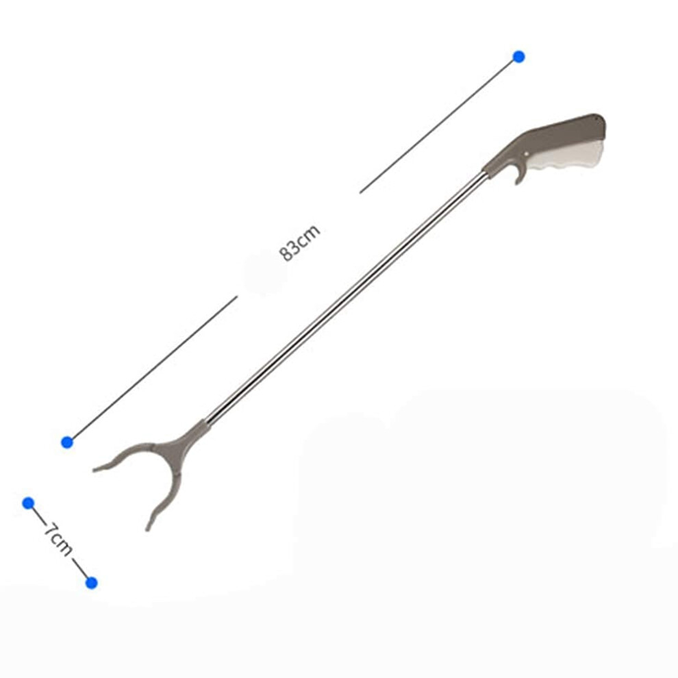 Grabber Tool Foldable Aluminum Long Arm Litter Picker 83cm with Ergonomic Grip for Trash Cleanup