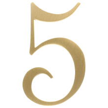 Pure Copper House Numbers Modern Weatherproof Address Sign for Home Office Hotel Garden Use