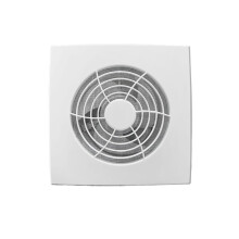 Bathroom Exhaust Fan 25x25cm Wall Mounted Low Noise with Automatic Close Valve for Kitchen and Bath