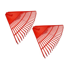 2pcs Lightweight Garden Leaf Rake for Lawn with Ergonomic Grip and Easy Leaf Removal