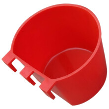 Poultry Feeder Chicken Feed Bucket, Durable Plastic Easy Clean for Ducks Geese Small Animals 8.3x8.3x6 cm