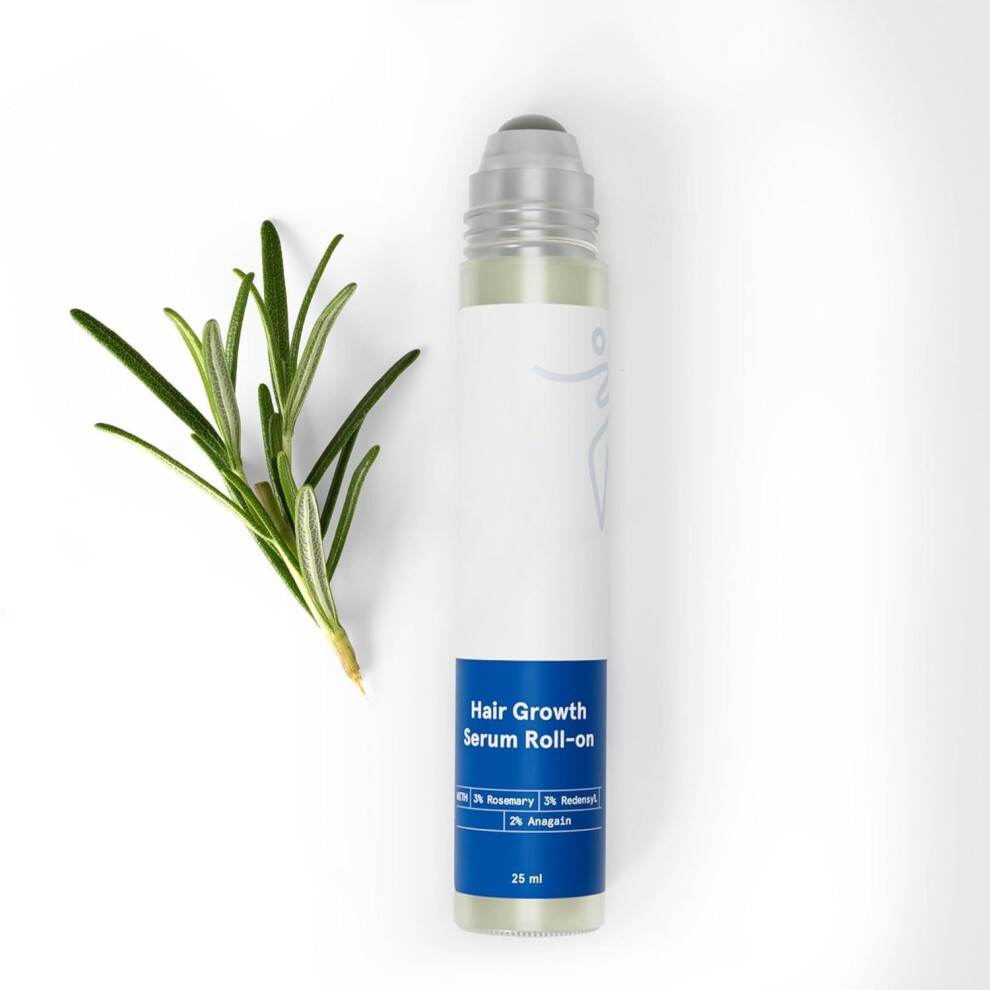 Hair Growth Serum with Rosemary and Biotin RollOn 20ml for Thinning Hair and All Hair Types