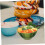 Ceramic Fruit Bowl Large Salad Serving Dish Elegant Design for Kitchen and Dining 2