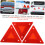 Emergency Triangle Reflector 10Pack  Visibility Car Safety Warning Triangles for Trucks 5