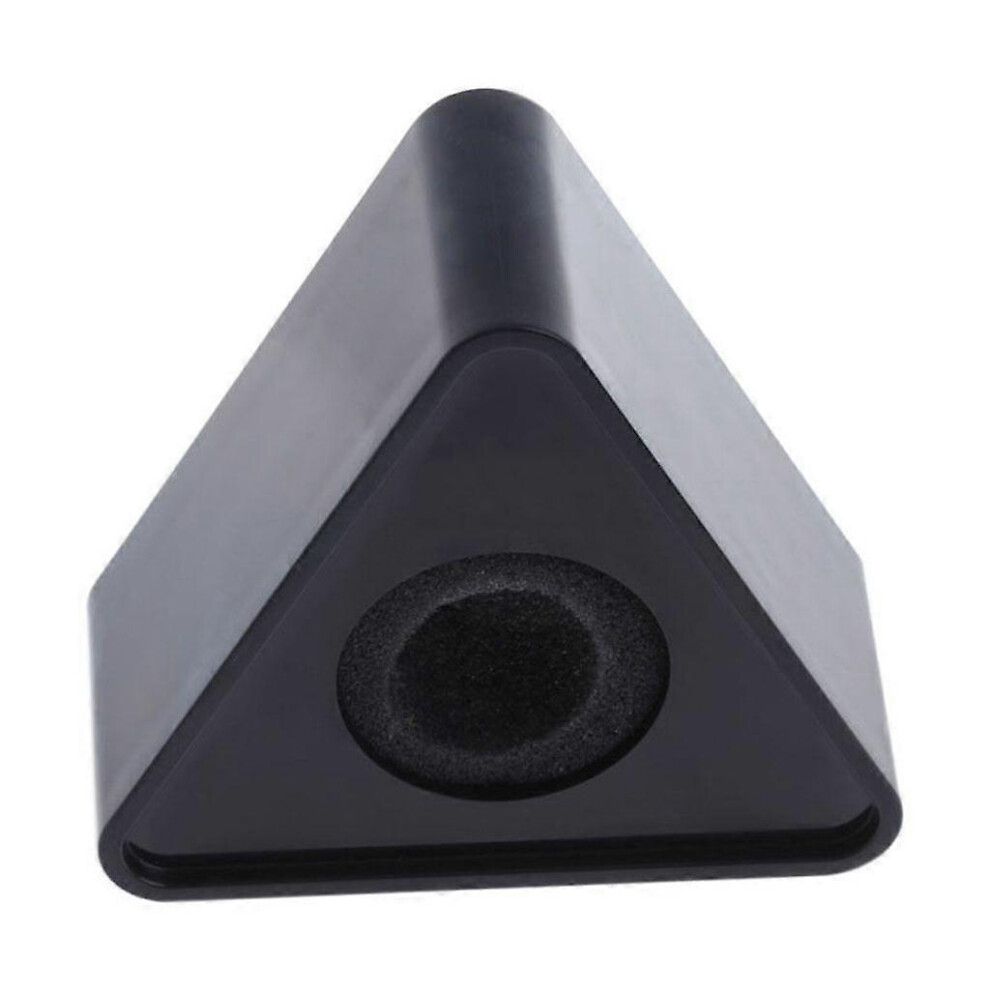 (As Show, White) Black Hole Triangular Mic Microphone Tv Interview Logo Flag Station Diy 5213747804908