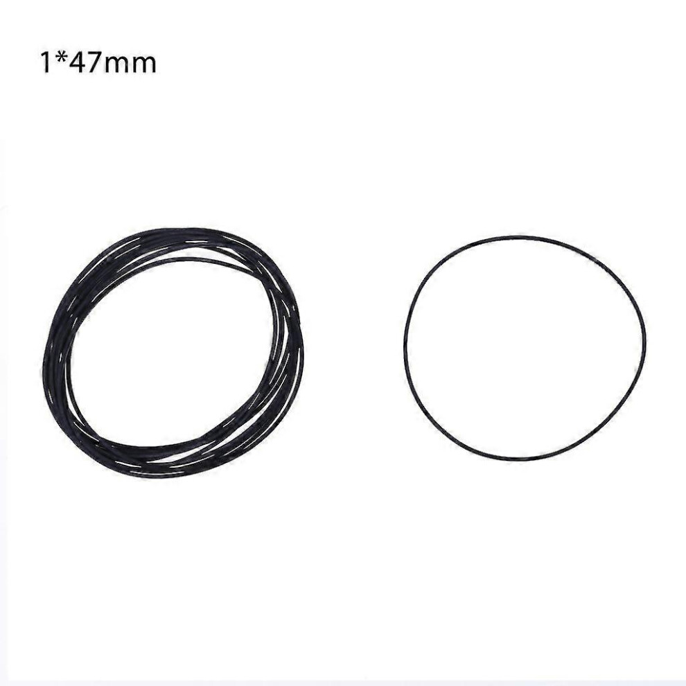 (As Show, H) 10Pcs Drive Square Belts Rubber Dvd Cassette Tape Recorder Turntable Strap 1Mm 5213747822940