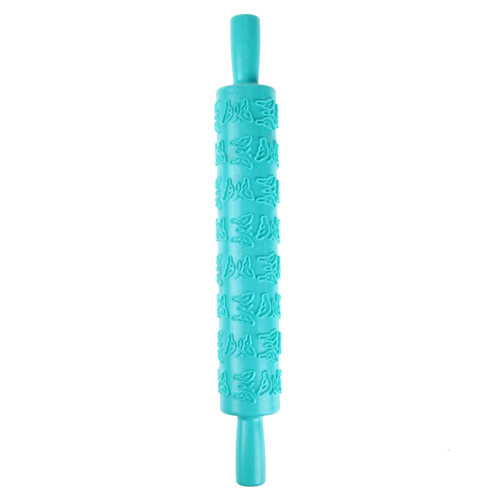 Embossing Rolling Pin with Beautiful Patterns for Cookies Pastries Baking and Crafting