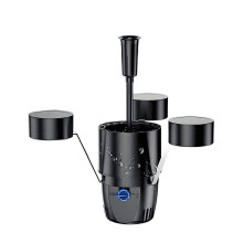 Automatic Pond and Pool Skimmer with Fountain, Efficient Debris Collection for Garden Water Features