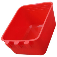 Chicken Feeder Bucket Plastic Poultry Feed Container Easy Clean for Chickens Ducks Geese 12.5x9.5x6 cm