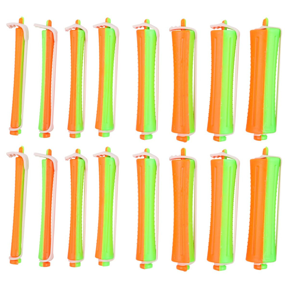 Hair Curlers Set No Heat Curling Rods for Natural Waves Salon and Home Use Double Color 8PCS