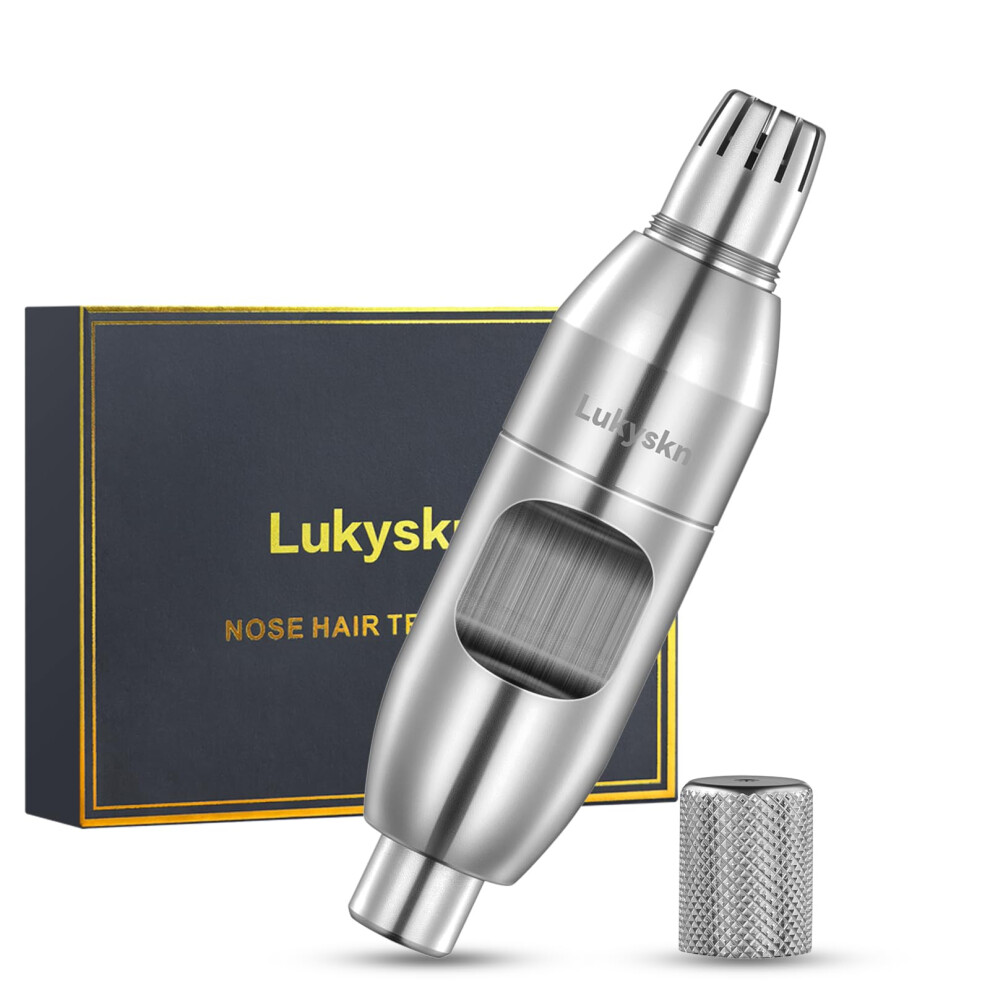 Painless Manual Nose Hair Trimmer for Men Waterproof Stainless Steel Nasal Hair Remover
