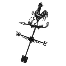 Metal Rooster Weather Vane for Roof Vintage Farmhouse Wind Direction Indicator Garden Decor