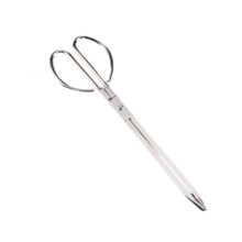 Stainless Steel Firewood Tongs Long Handle Log Grabber with Secure Grip for Campfire and Stove 35cm