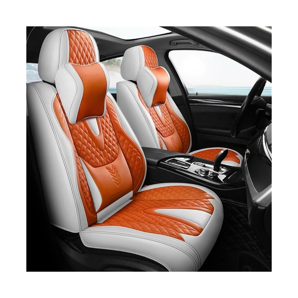 Universal Leather Car Seat Covers Full Coverage Antislip Protector Set For Suv And Sedan 9070919701931