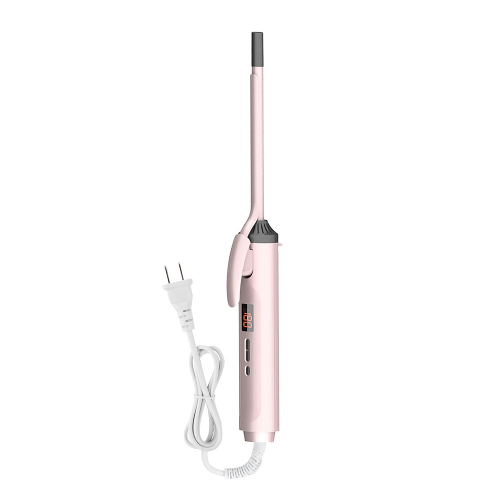 9mm Ceramic Curling Iron with Digital Display for Tight Curls, Auto Shut Off, Short and Long Hair