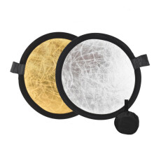 Photography Reflector Collapsible DualSided Silver and Gold with Bag for Studio and Outdoor
