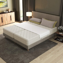 Bed Bridge Twin to King Mattress Connector Kit with Gap Filler and Adjustable AntiSlip Strap White