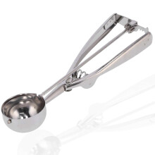 Ice Cream Scoop with Ergonomic Comfort Grip, Stainless Steel Scooper for Cookie Dough, Dishwasher Safe