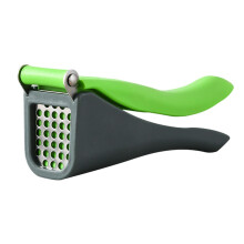 Heavy Duty Stainless Steel Garlic Press and Manual Potato Chopper, Ergonomic Easy Clean Kitchen Tool