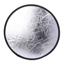 Photography Reflector Silver White Folding Light Diffuser for Portraits Indoor Outdoor Use