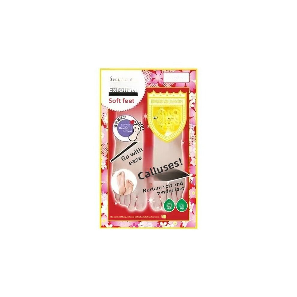 Foot Peel Mask 10 Packs with Niacinamide Horse Oil for Dead Skin Removal and Cracked Heel