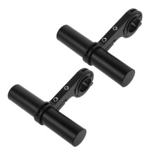 2Pcs Bike Handlebar Extension Mount for Lights and Speedometers, Universal Alloy Bicycle Holder