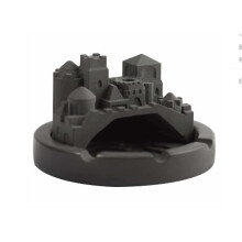 Concrete Ashtray with Windproof Lid, Durable Cement Build for Indoor Outdoor Home or Restaurant